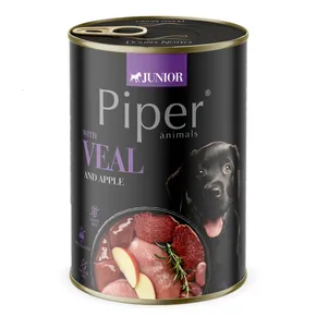 PIPER JUNIOR mit Kalbfleisch und Äpfeln, Dose für Welpen 400g